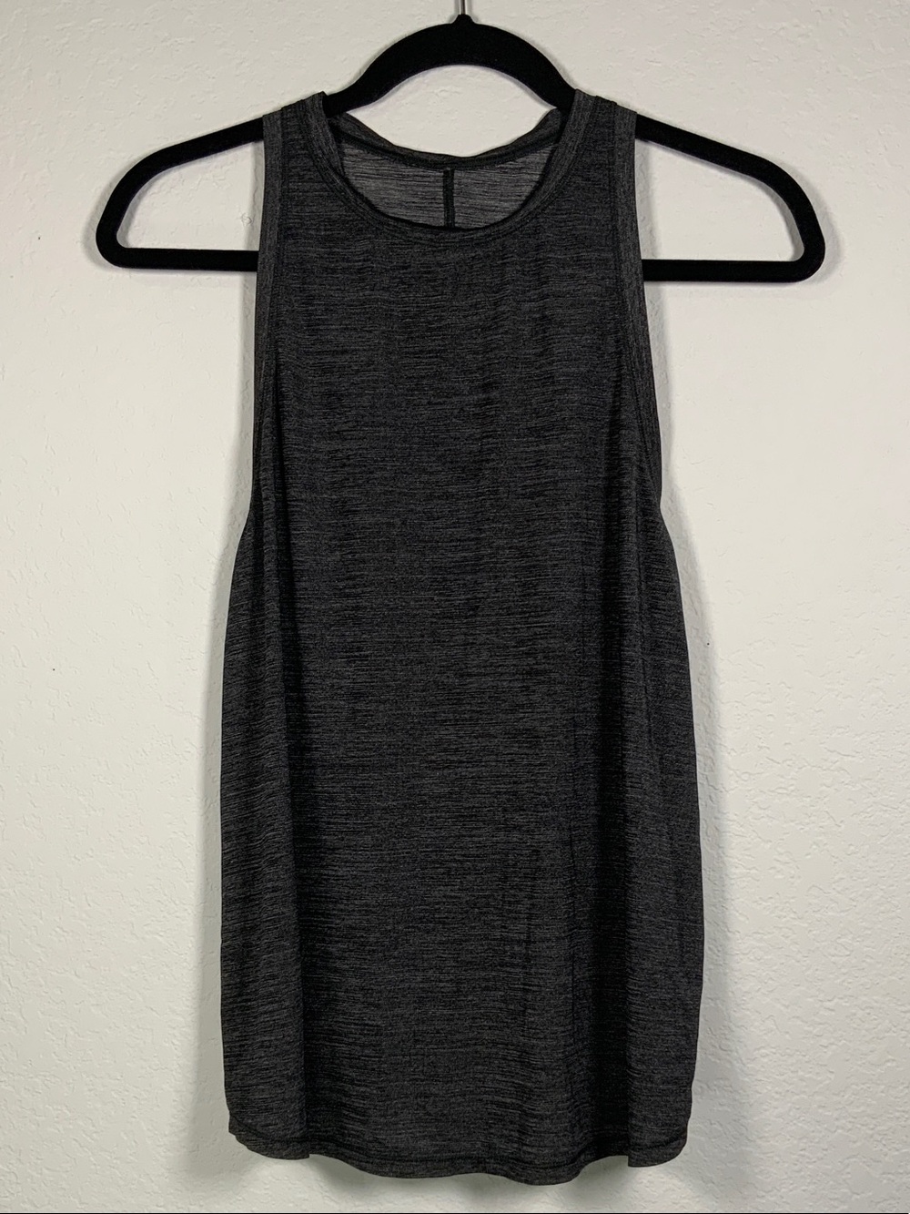 lululemon Charcoal Gray Sleeveless Tank Top w/ Knot Tie